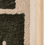 Abstrakte Wanddekoration Soft A Wolle Beige Grün 2