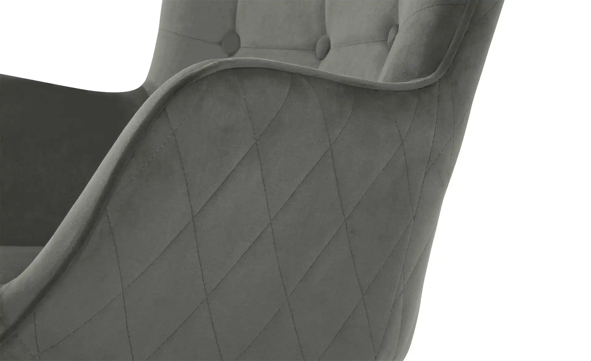 Bridget Sessel Samt Massivholz Violett 6