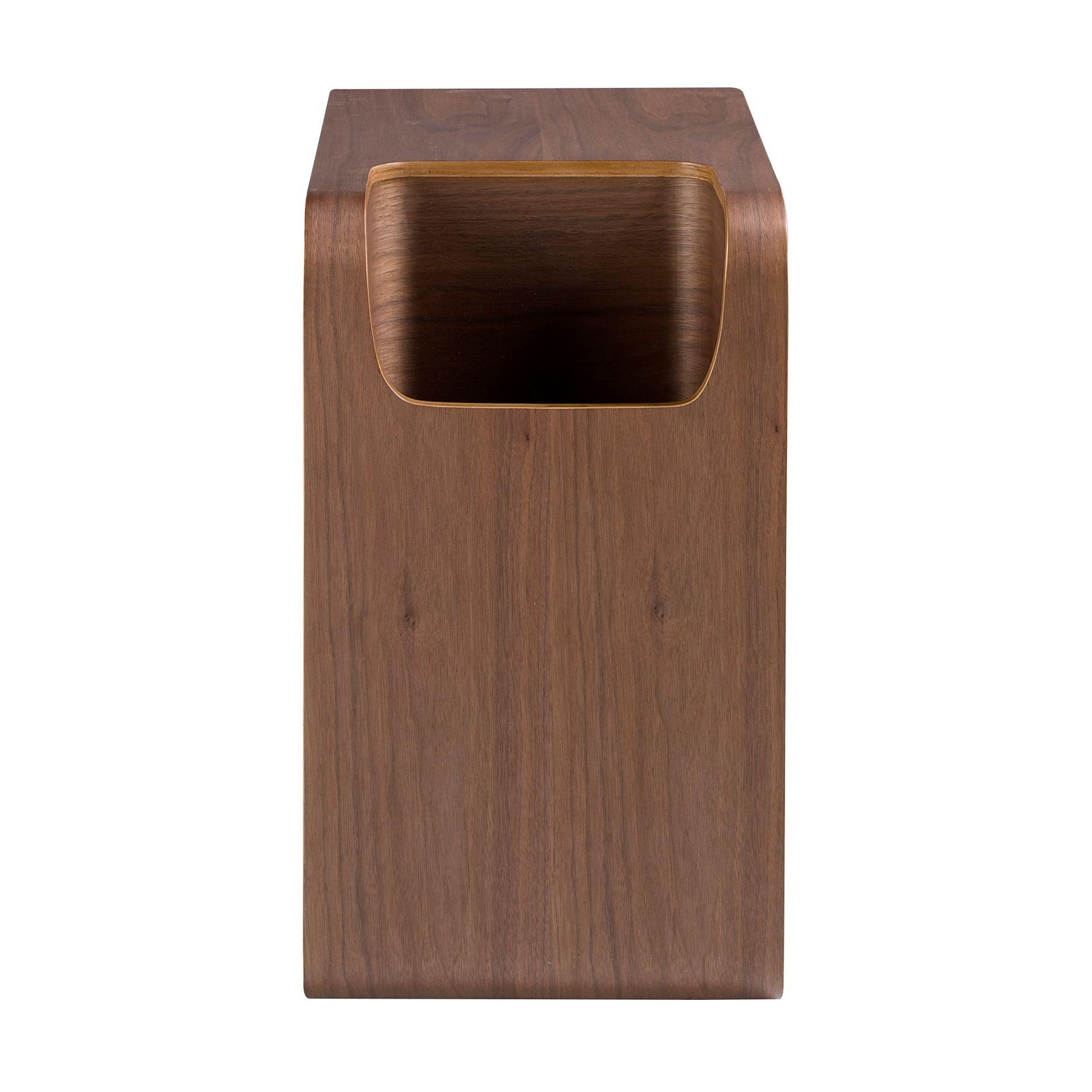 Rectangular corner table walnut 2110 1