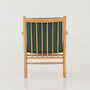 Vintage chair Beech wood Green 1970s 4