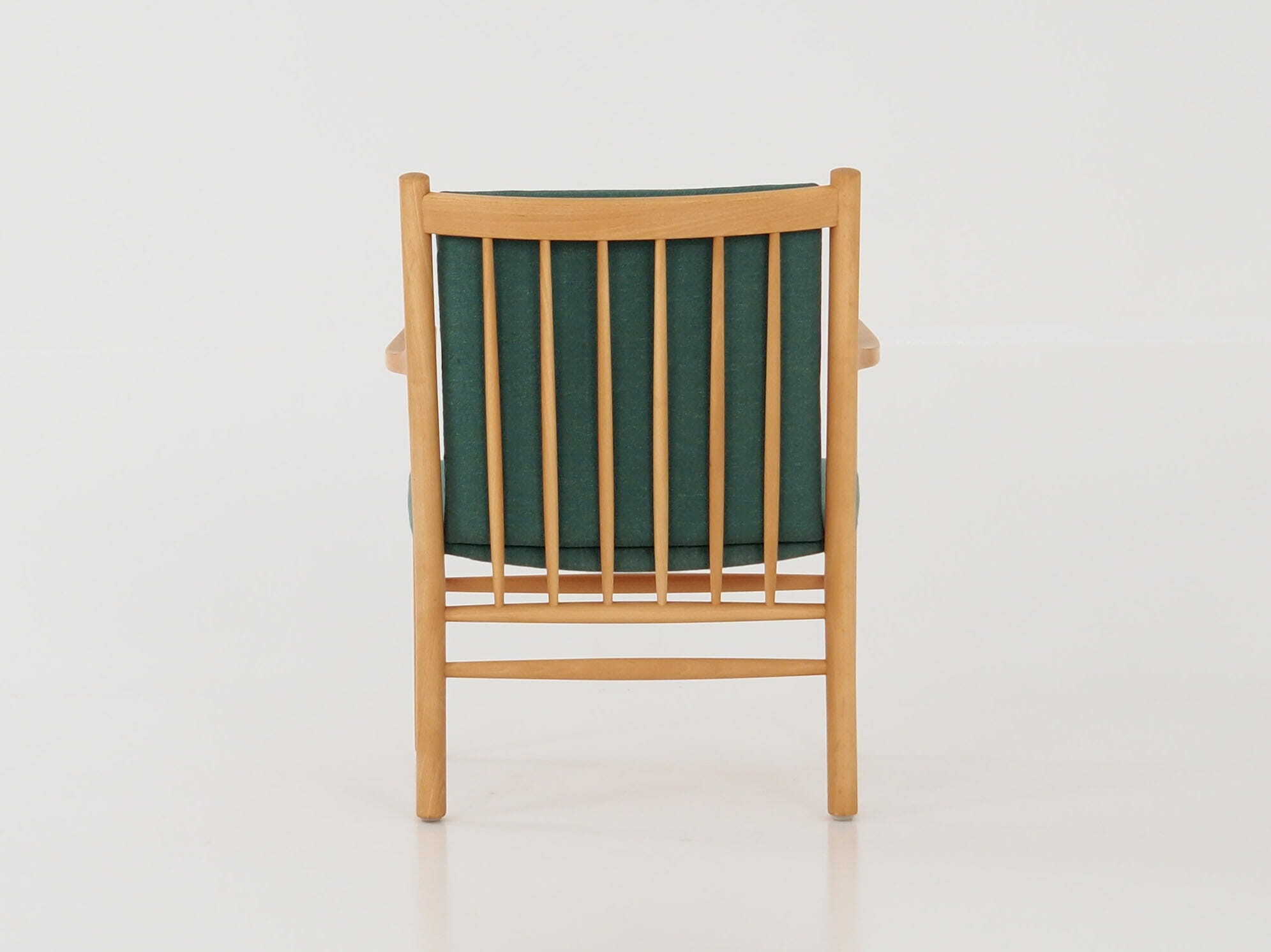 Vintage chair Beech wood Green 1970s 4