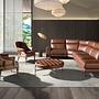 Sofa Récamiere Rechts Leder Tabakbraun 3