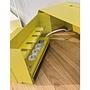 PS 04 Secretary Desk Oak Steel Lemon Yellow Signal White 4