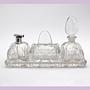 Vintage Art Deco Bad Set Kristall 1930er Jahre 0