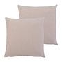 2x Milan cushion cover synthetic fiber Sahara 50 x 50 cm 0