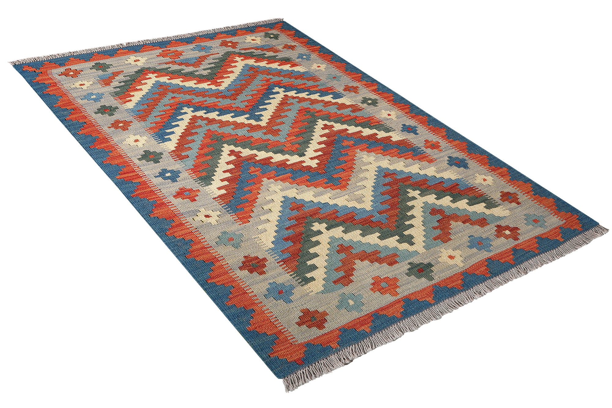 Kelim Gashgai Carpet Wool Multicolored 2