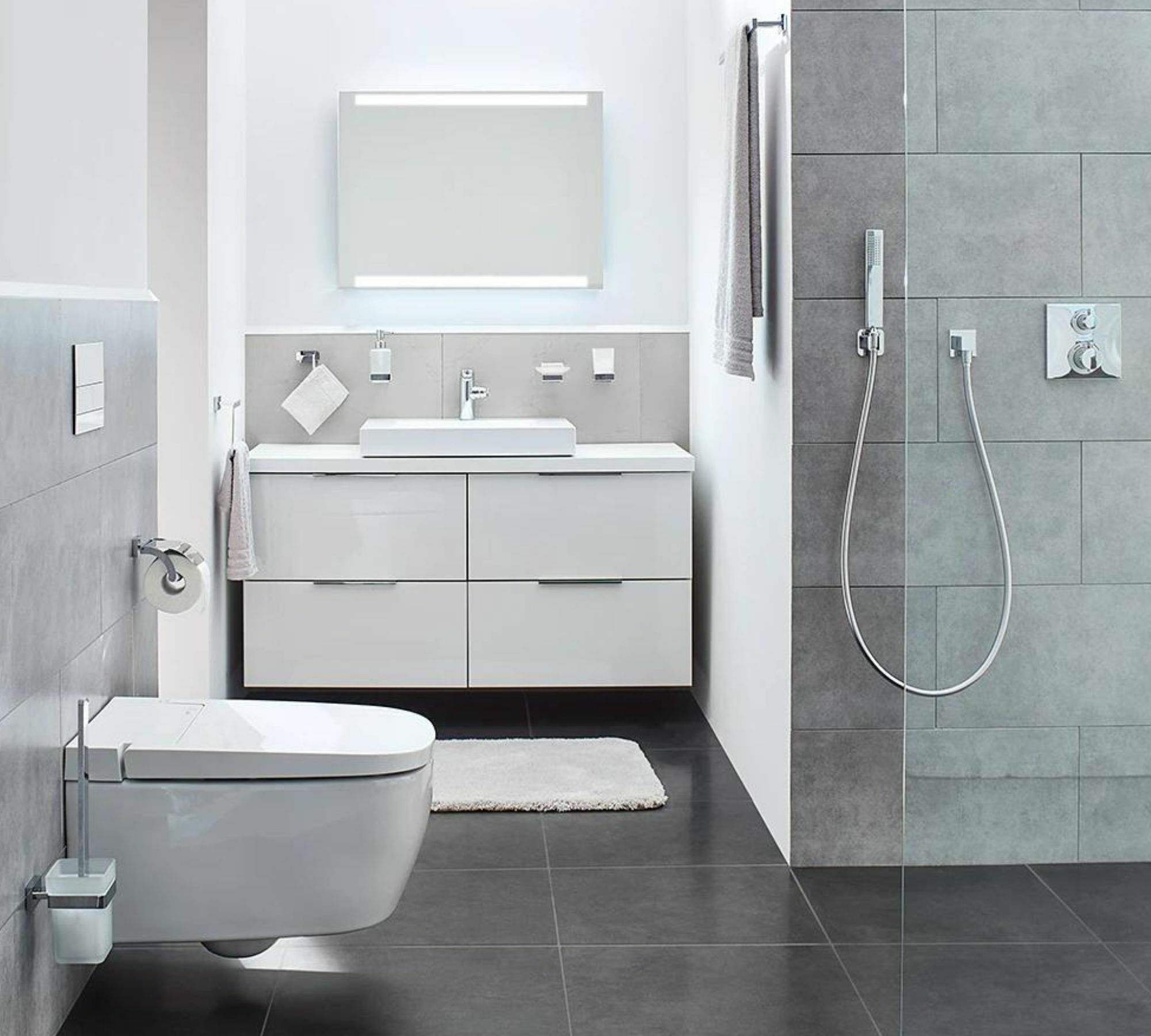 Towel rack metal silver 3