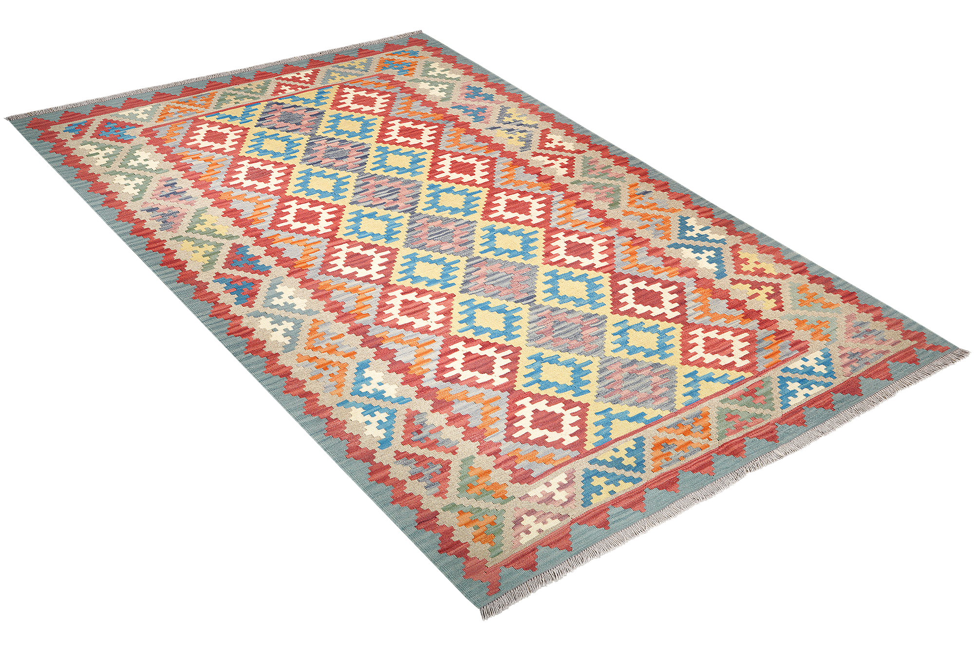 Kelim Gashgai Carpet Wool Multicolored 2