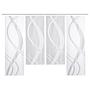 Schiebevorhang Tibasa (4-teilig) Polyester Weiß 0