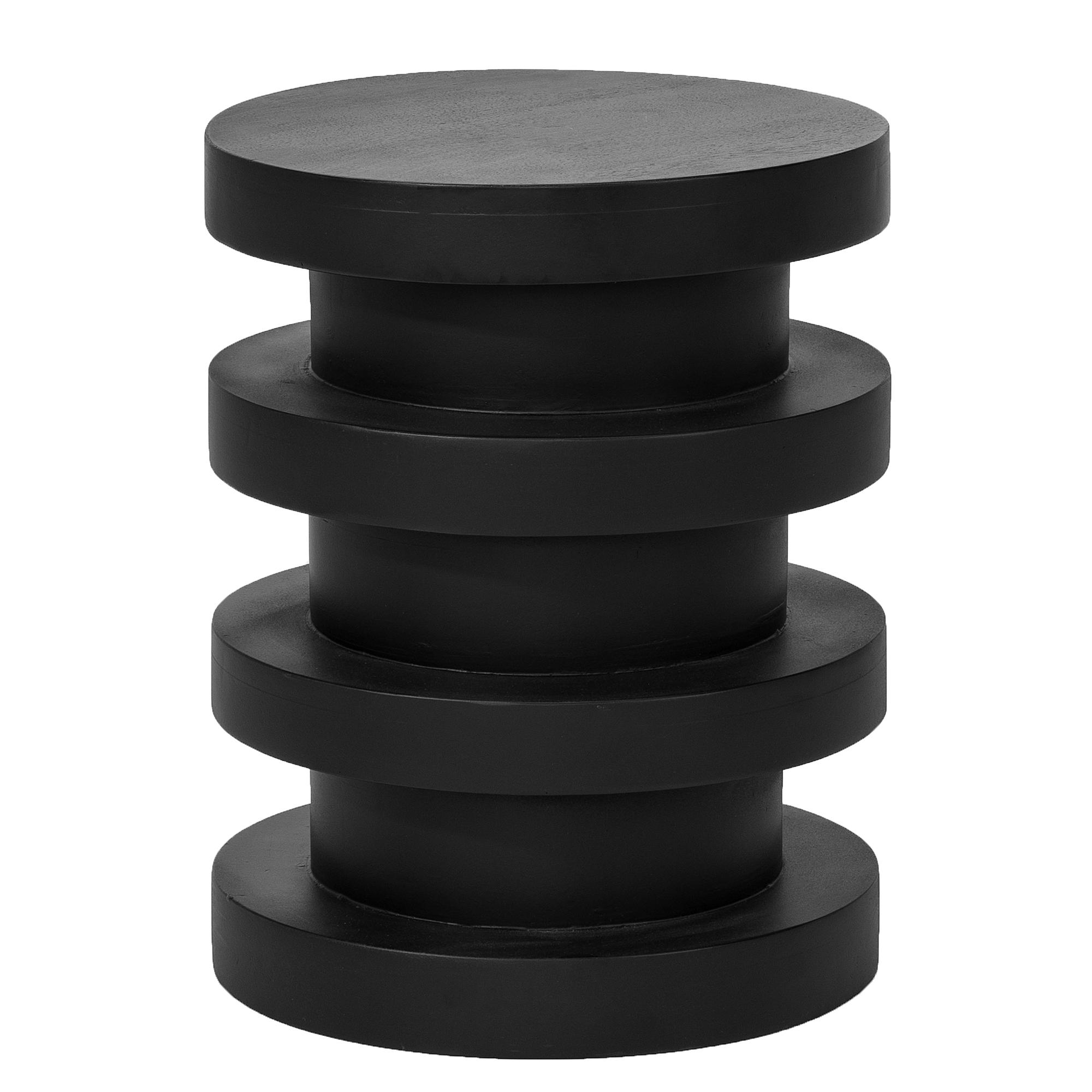 GHUME Solid Side Table Mango Black 0