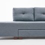 Schlafsofa Rechts Polyester Holz Hellblau 8