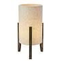 Eruca Tischleuchte Walnuss Massiv Beige 21 x 39 cm 0