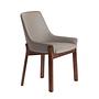 Dining chair faux leather grey 0