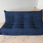 Togo Sofa 3-seater textile navy blue 2