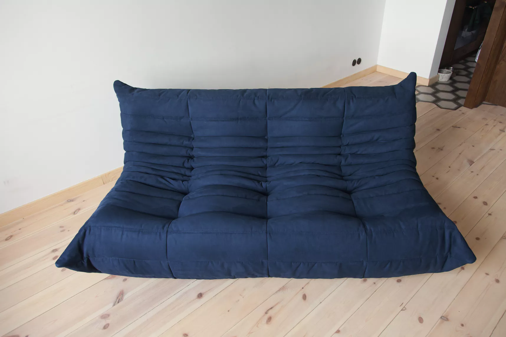 Togo Sofa 3-Sitzer Textil Marineblau 2