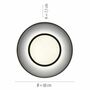 LED ceiling light 1-flame plastic metal 6