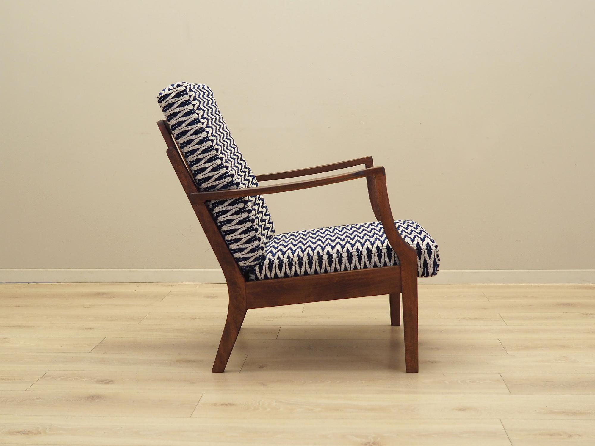 Armchair Textile Wood 1970s 7