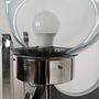 Standing lamp Murano glass Silver 1970s 8