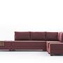 Fly Corner Sofa Right with 2 Ottomans Red 4