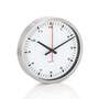 Era Wanduhr Edelstahl Glas Weiß Ø 24 0