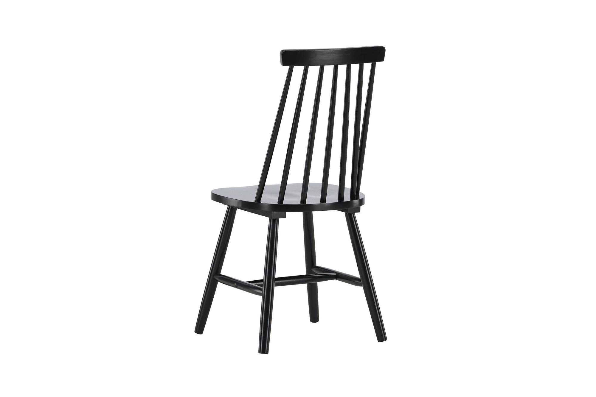 Lönneberga 2x Dining chair set Rubberwood Black 6