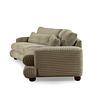 River 4-seater corner sofa left green 7