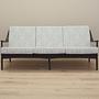 3-Sitzer Sofa Grau 1960er Jahre 2