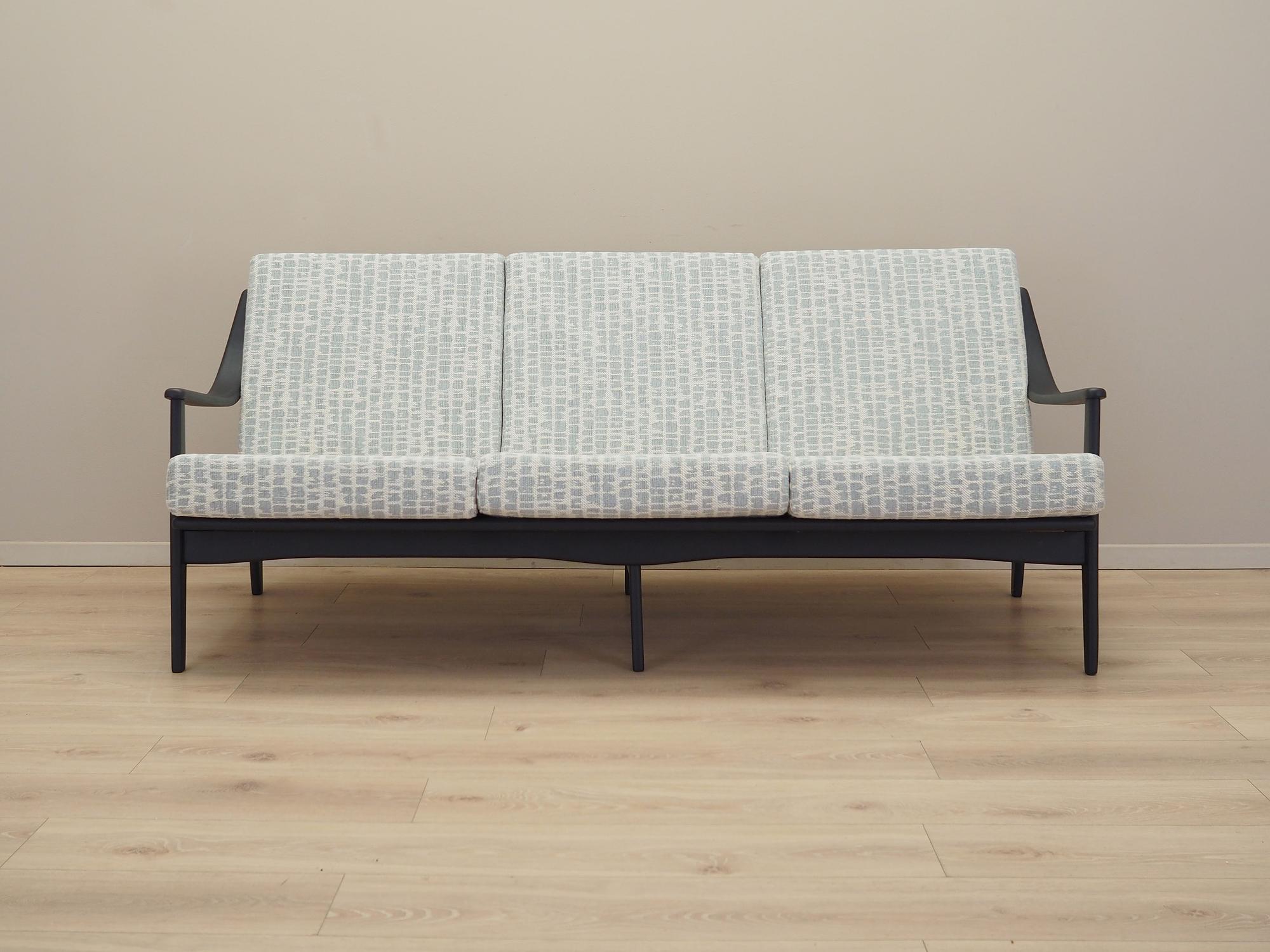 3-Sitzer Sofa Grau 1960er Jahre 2