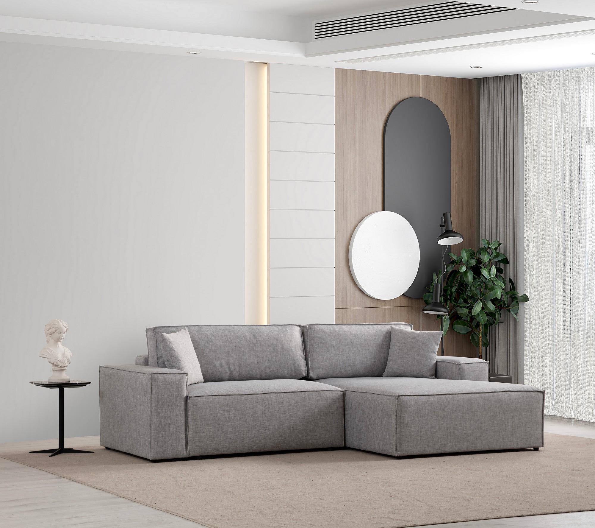 Pƒ±rlo Right Corner Sofa Light Grey 1