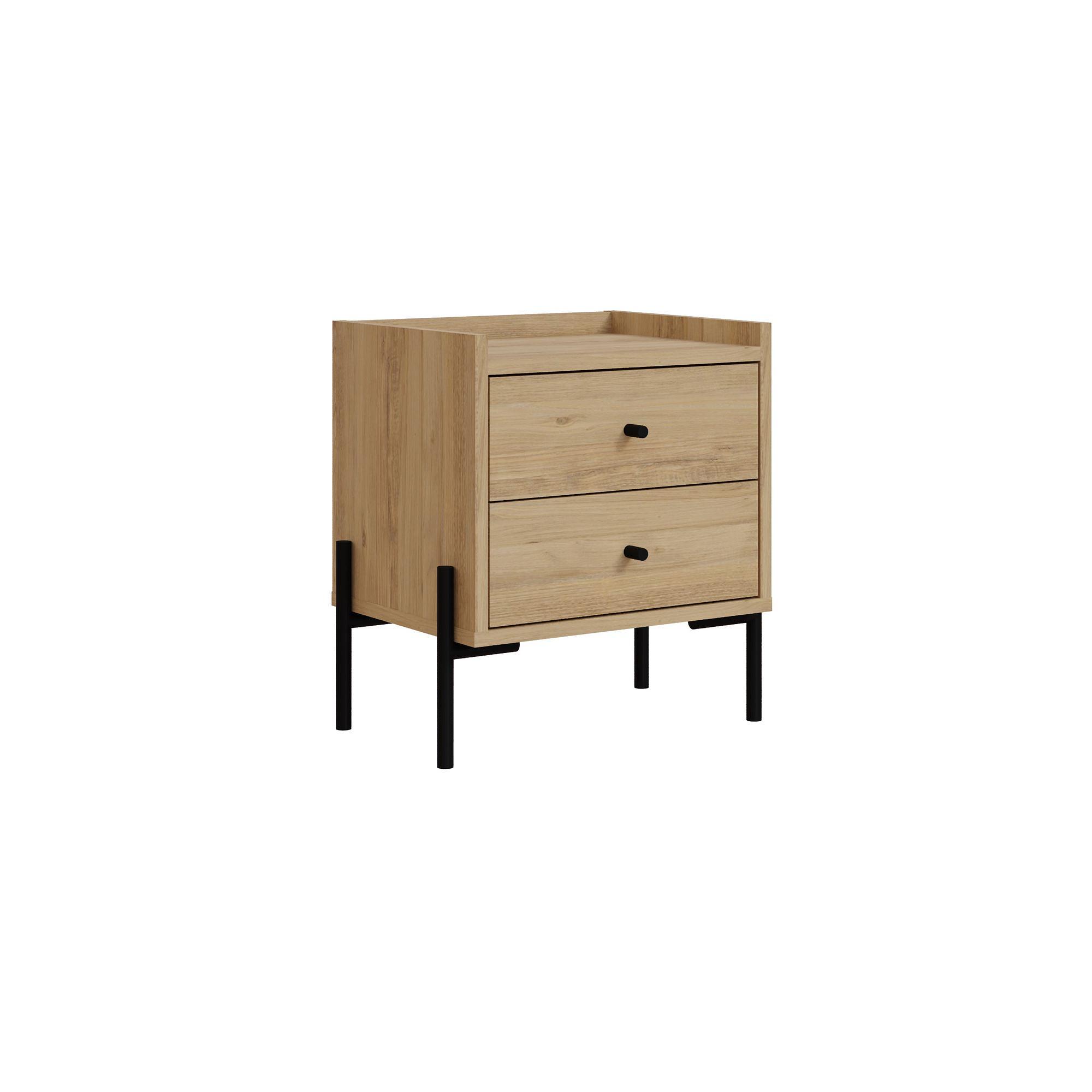 Malta Nightstand Oak Brown Look 3