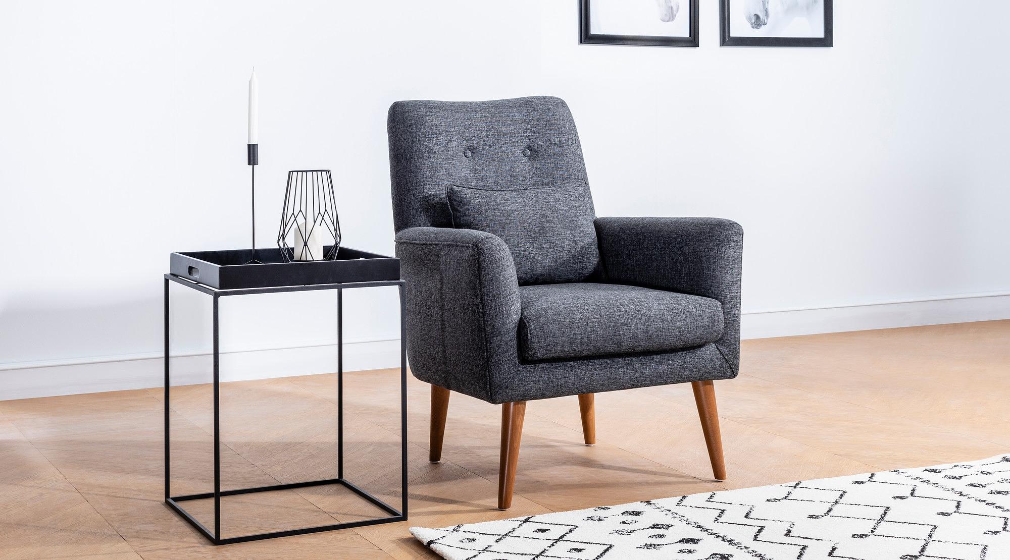 Aria Schlafsofa Set Holzfurnier Anthrazit 4