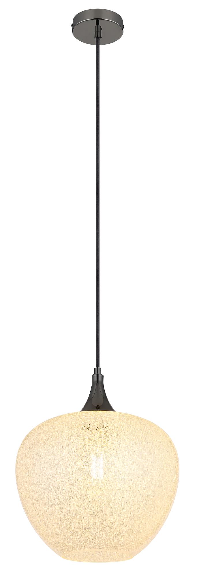 1-Light Maxy Type N Pendant Light Clear Glass Chrome 4