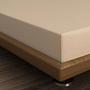 Lenzuolo con angoli in cotone beige 100cm x 200cm 2