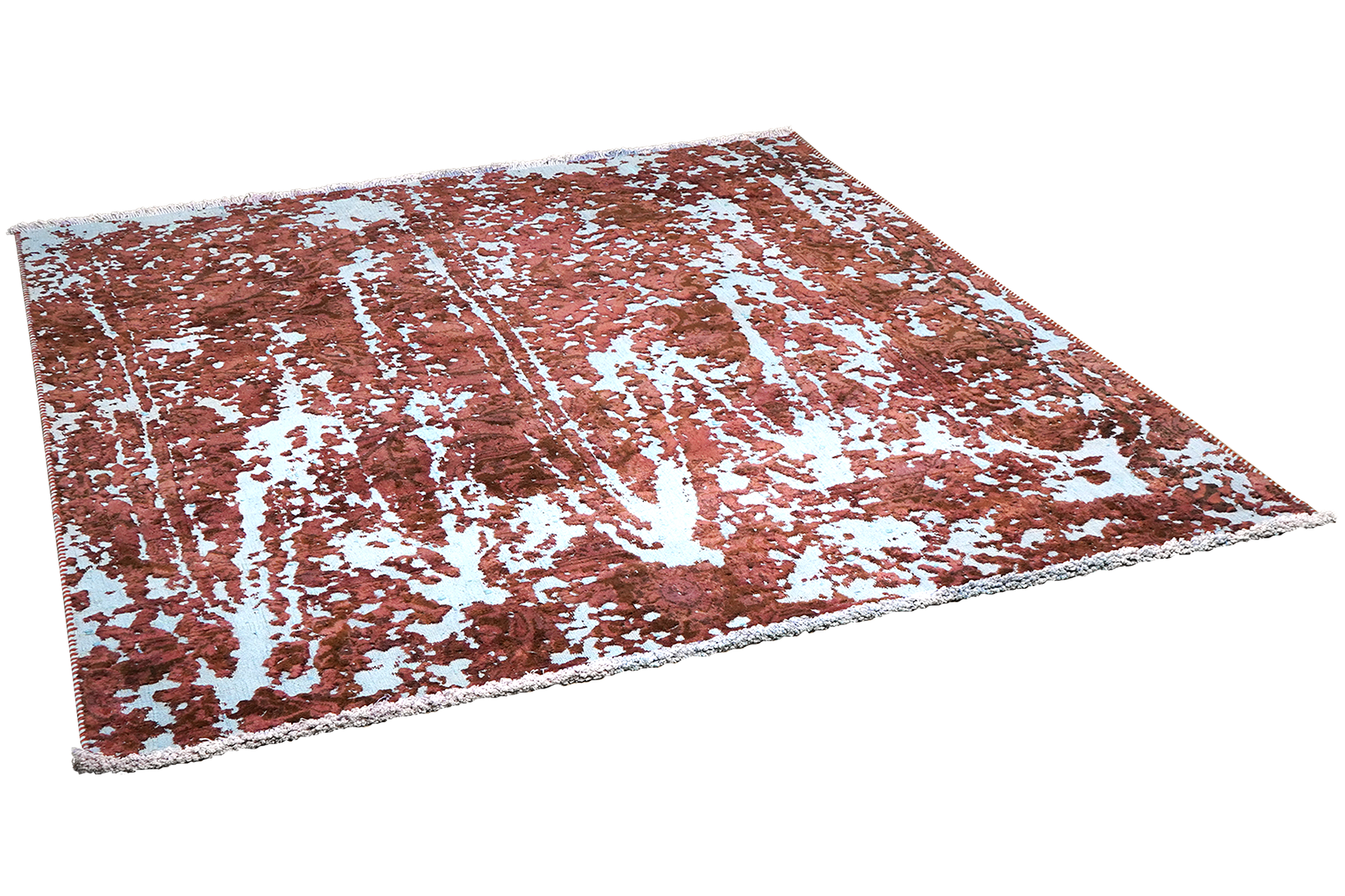 Vintage rug wool multicolored 2