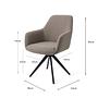 Hiroo Dining Chair Foggy Fusion 4