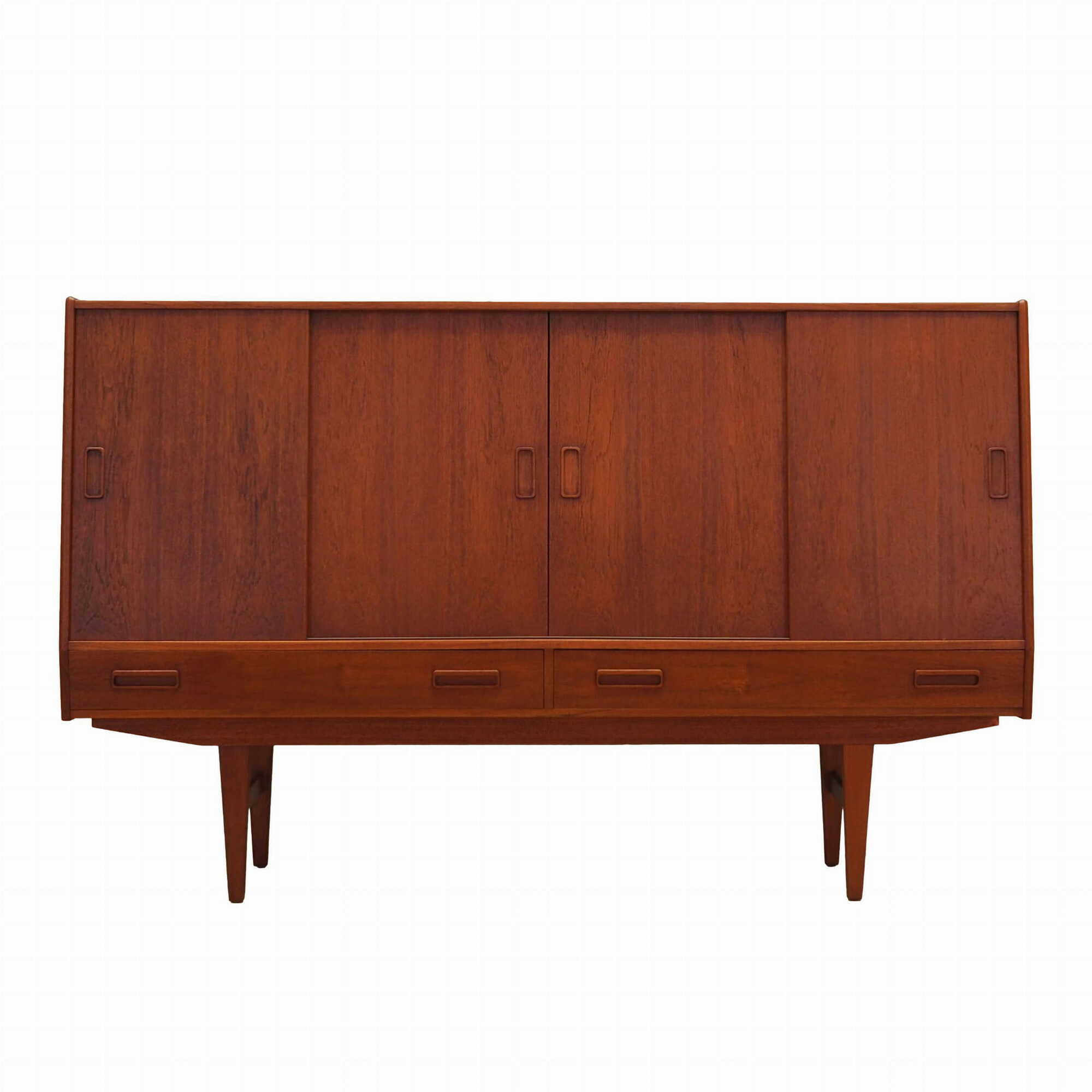 Highboard Teak Brown 1960s 0