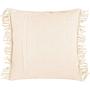Fringe Kissenbezug Baumwolle Creme 1