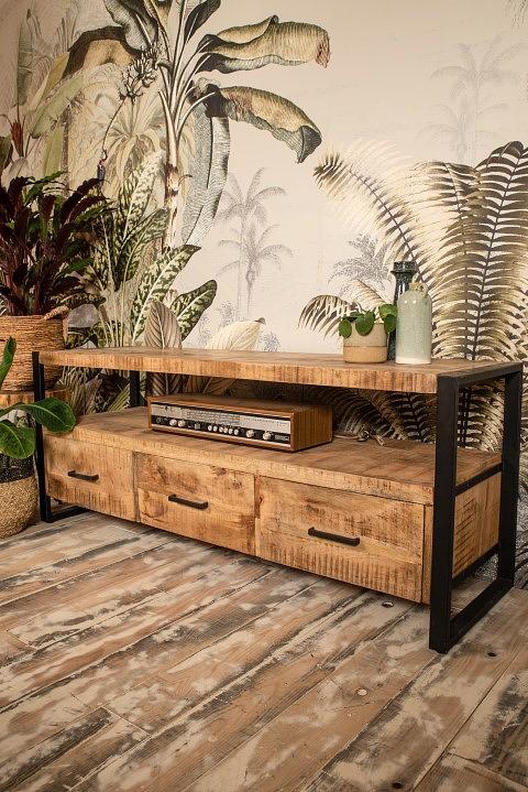 Havana Sideboard Mangoholz Metall 4