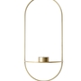 POV Oval Teelichthalter Messing Gold 0