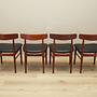 4x Vintage Dining Chair Teak Wood 1960s 10