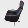 Master Funktionssessel Leder Schwarz 1