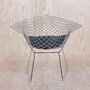 Bertoia Diamond Chair Silber mit Sitzkissen  3