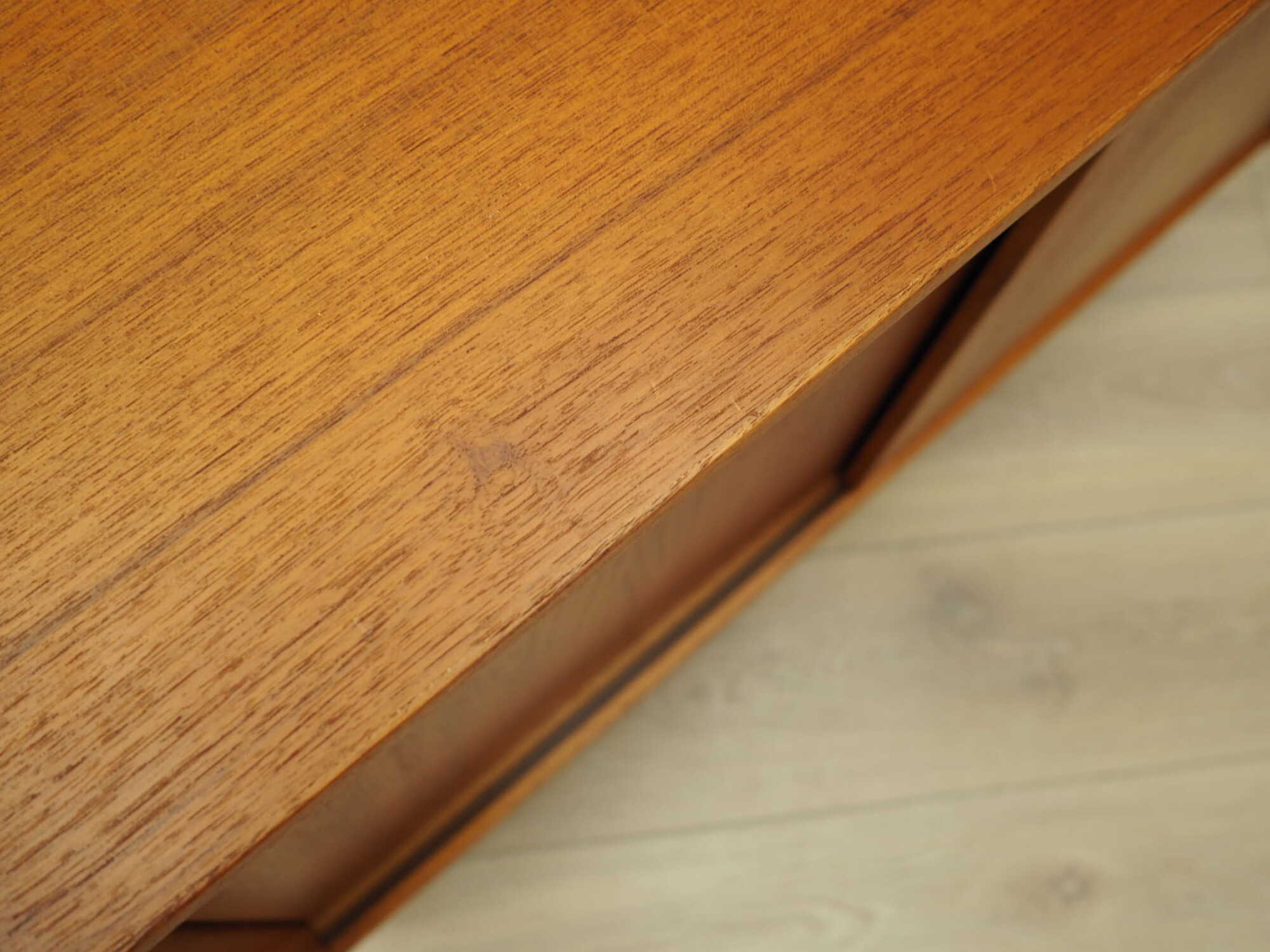 Vintage cabinet Teak wood brown 1970s 9