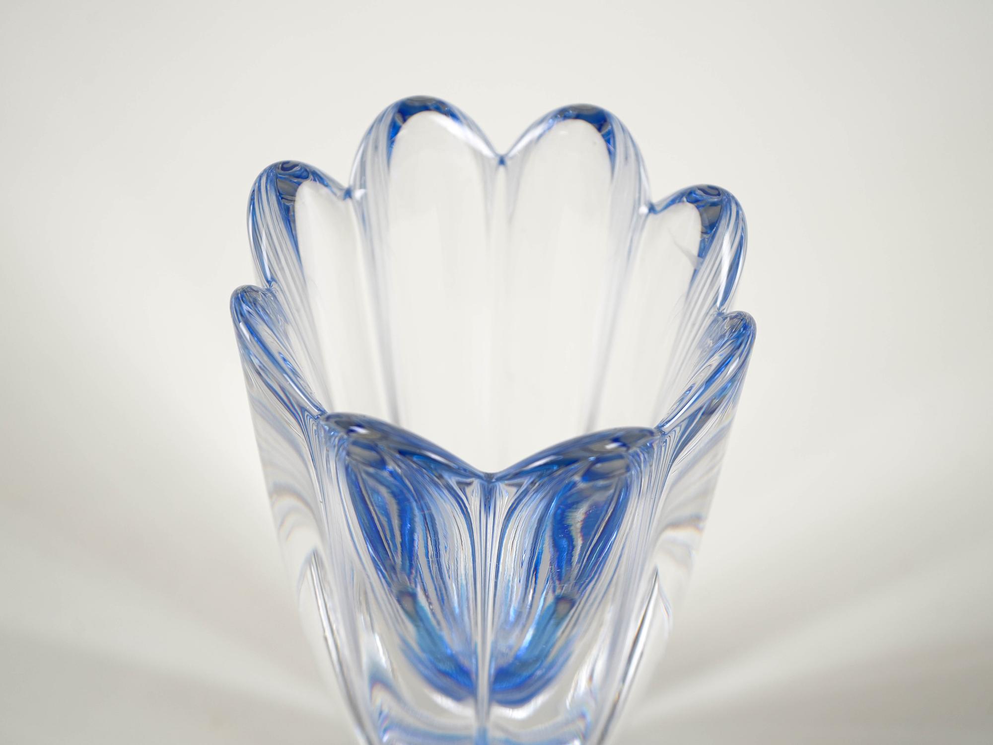 Mayflower glass vase 1960s Jan Johansson Orrefors 7