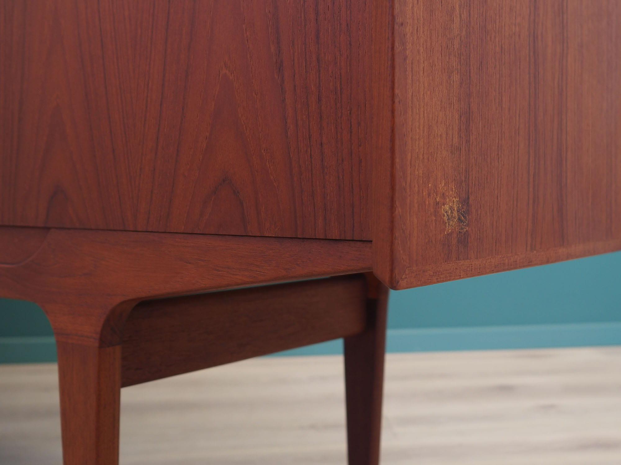 Vintage Highboard Holz Braun 1960er Jahre 13