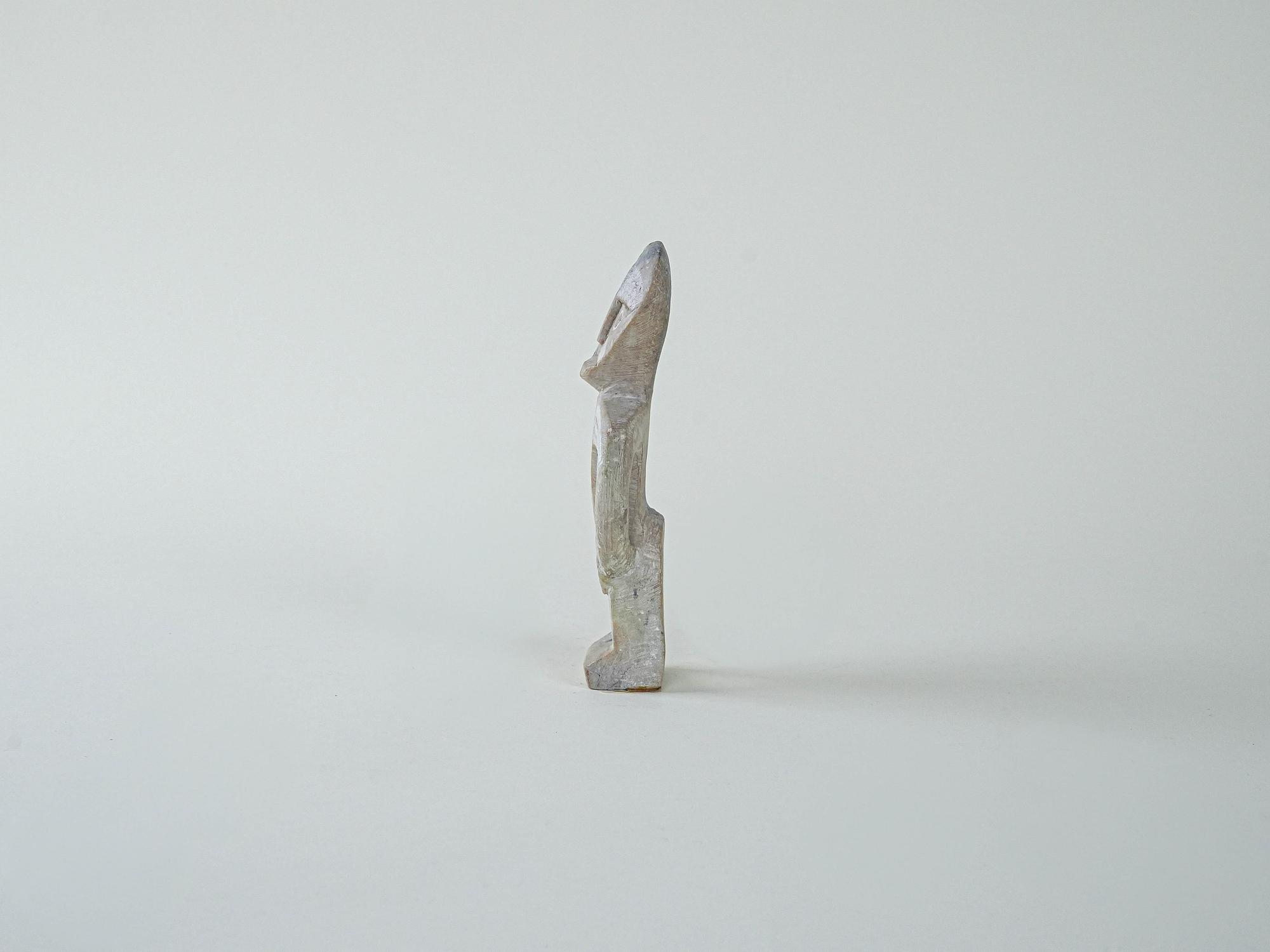 Steintotem-Figur Grau 1970er Jahre 4