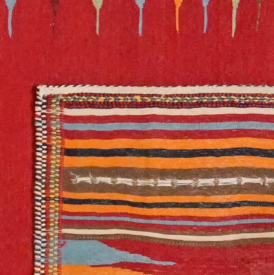 Kilim Afshar Carpet Red 4