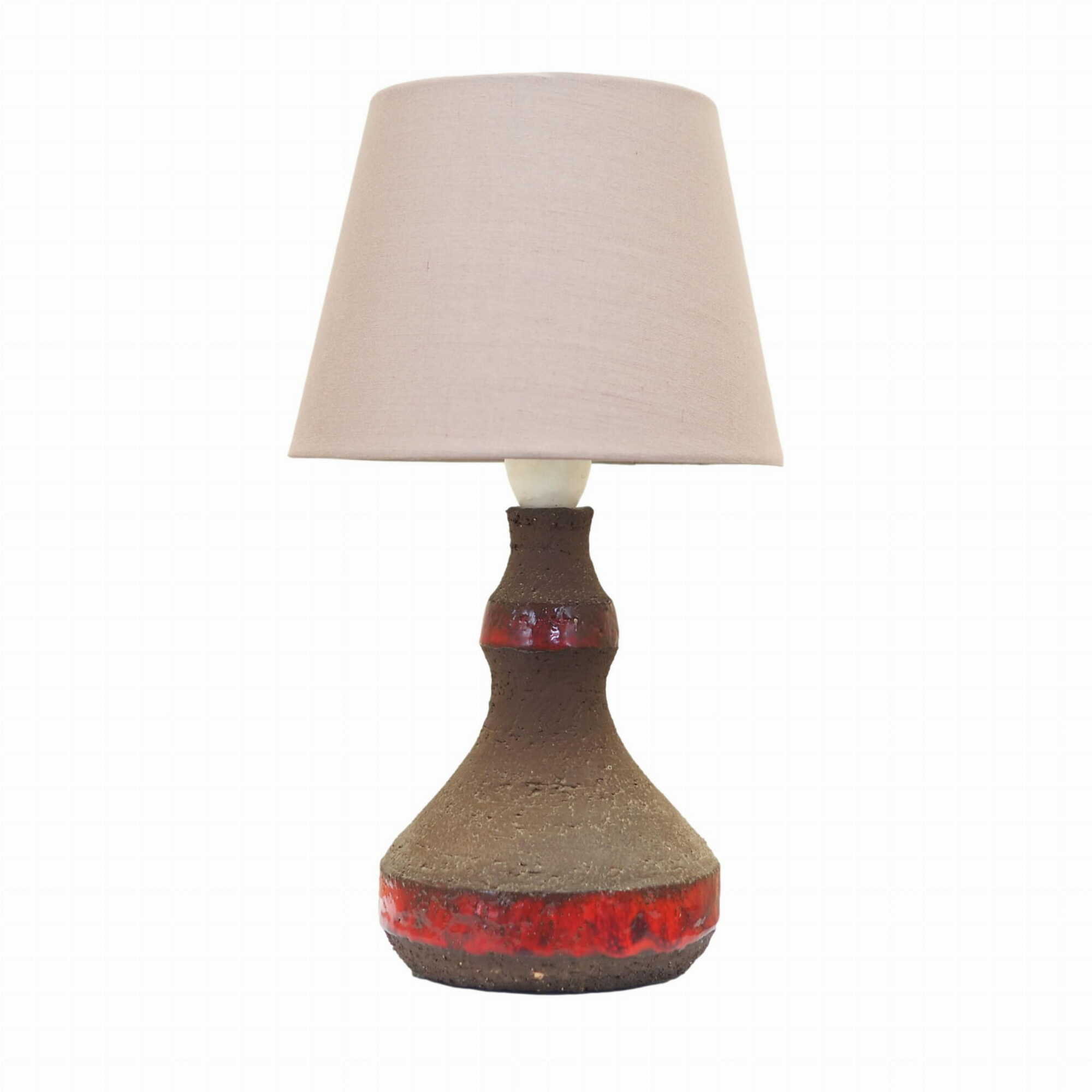 Vintage table lamp ceramic multicoloured 1960s 0