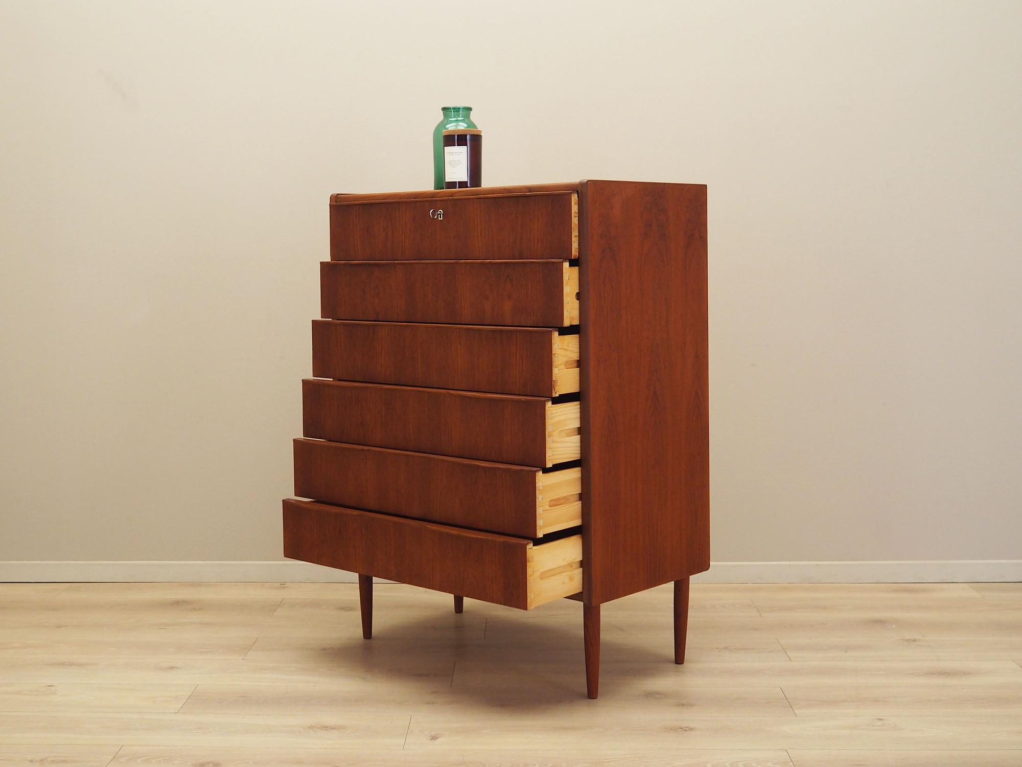 Chest of drawers Teak wood 1970s 3