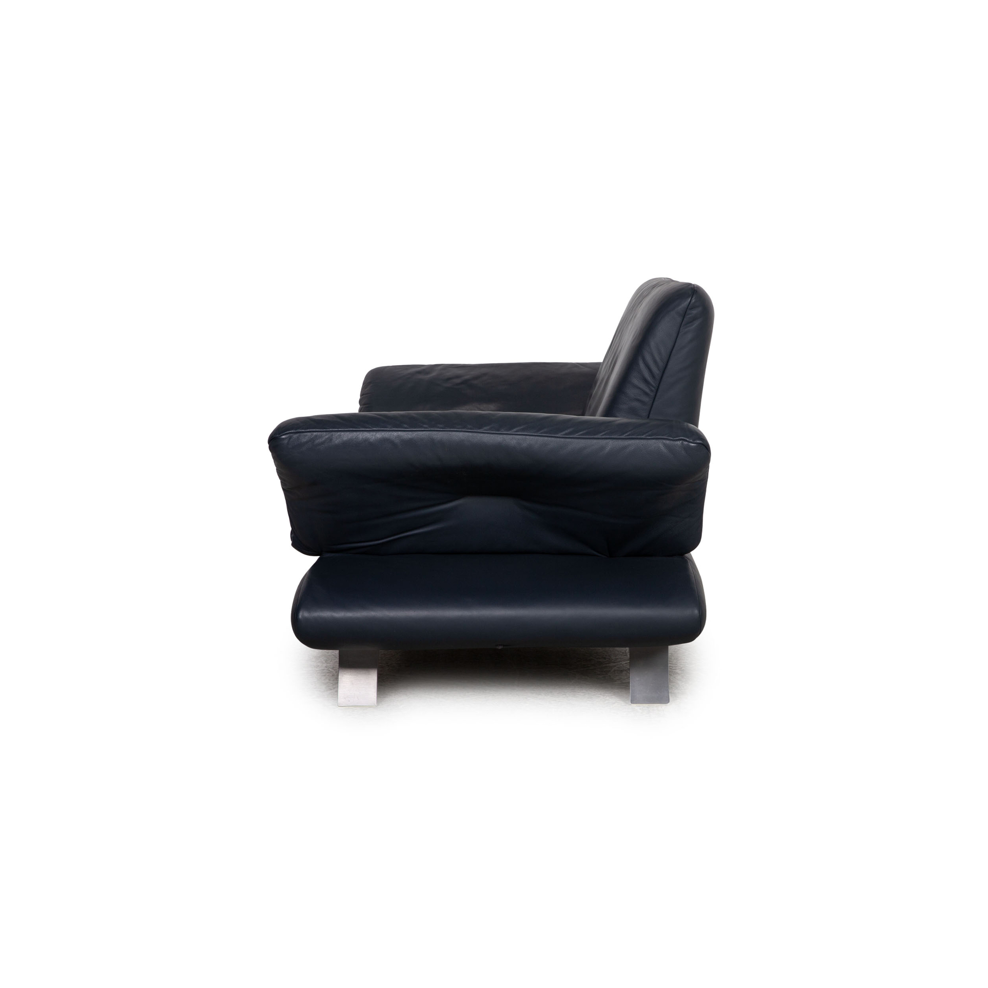 Rossini Sofa 2-Sitzer Leder Dunkelblau 8